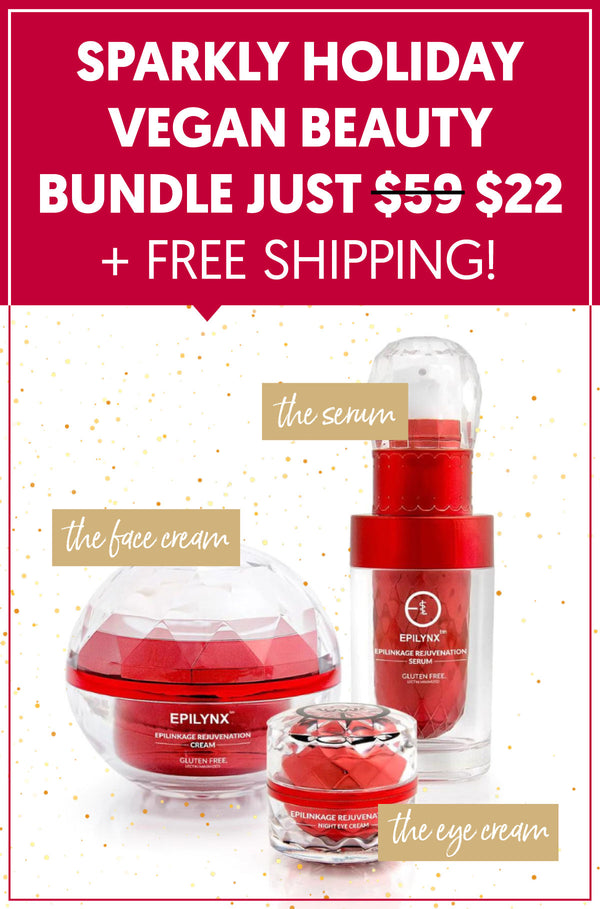 Holiday Vegan Beauty Bundle: Full-Sized Face Cream, Serum & Eye Cream!